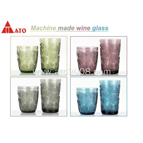Solid color glass tumbler